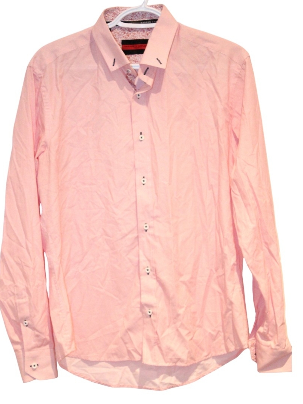 Harper & Leyland Pink Pattern Dress Shirt Size M